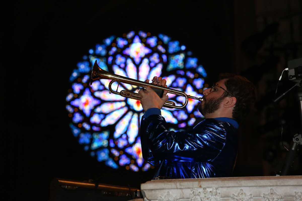 Trumpet player at Convocation