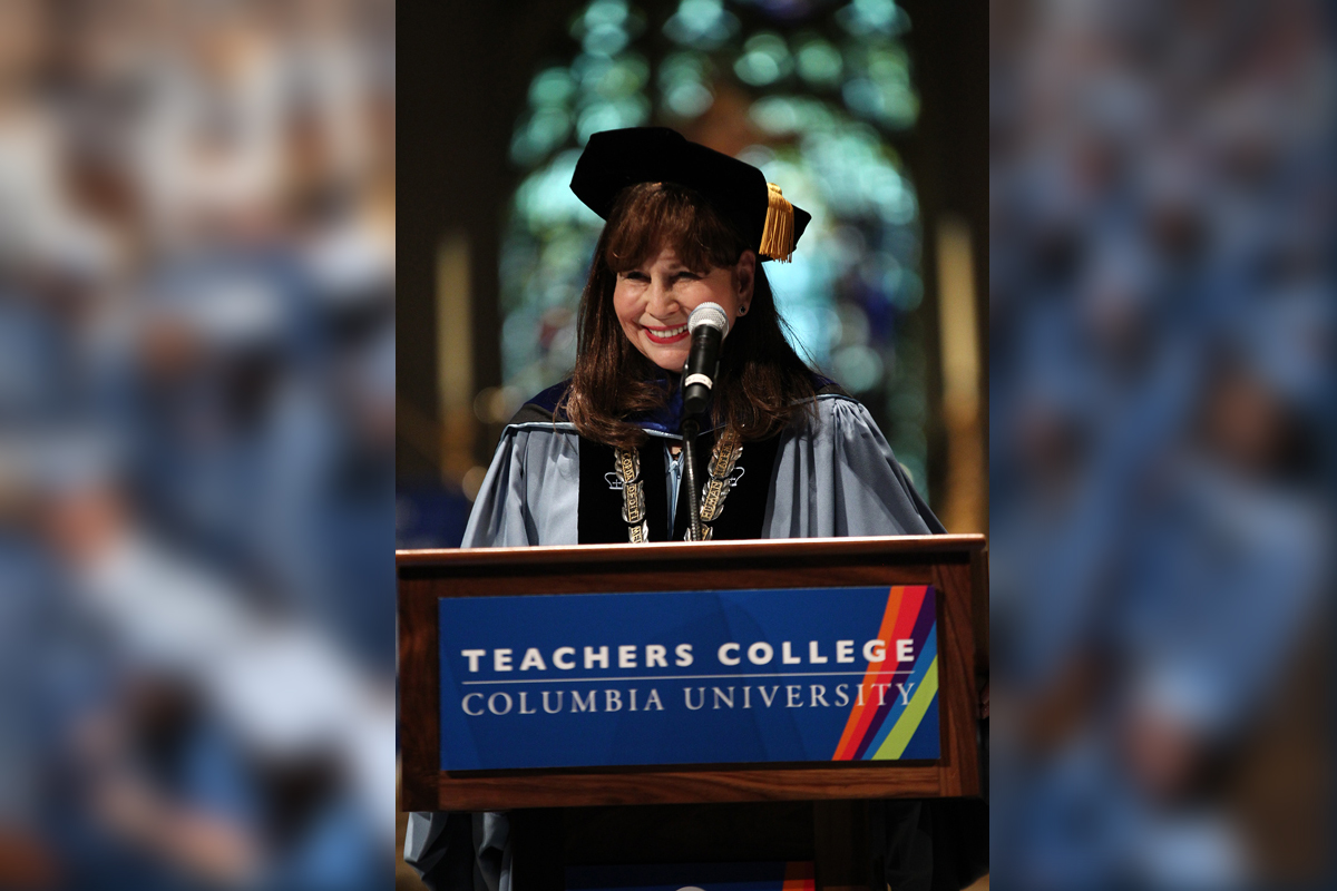 Susan Fuhrman addresses graduates at Convocation