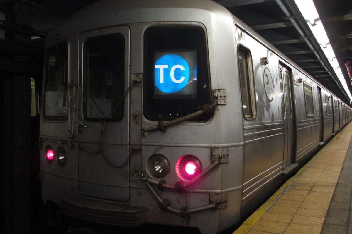 Subway Summit Logo - A subway car with TC listed in the window