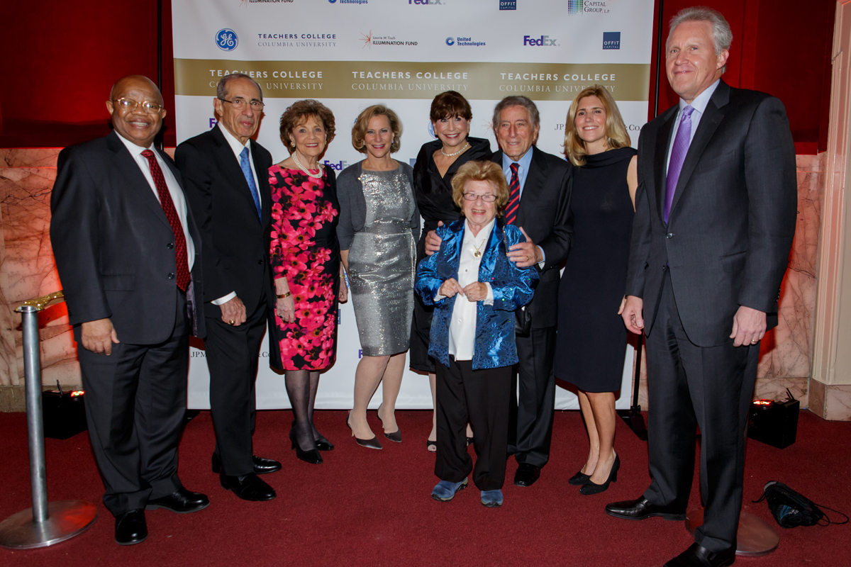 ames Comer, Mario Cuomo, Matilda Cuomo, Laurie Tisch, Susan Fuhrman, Dr Ruth Westheimer, Tony Bennett, Susan Benedett