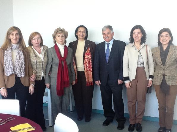 Madhabi Chatterji, AERI's director, visited the Universidad Nacional de Educación a Distancia