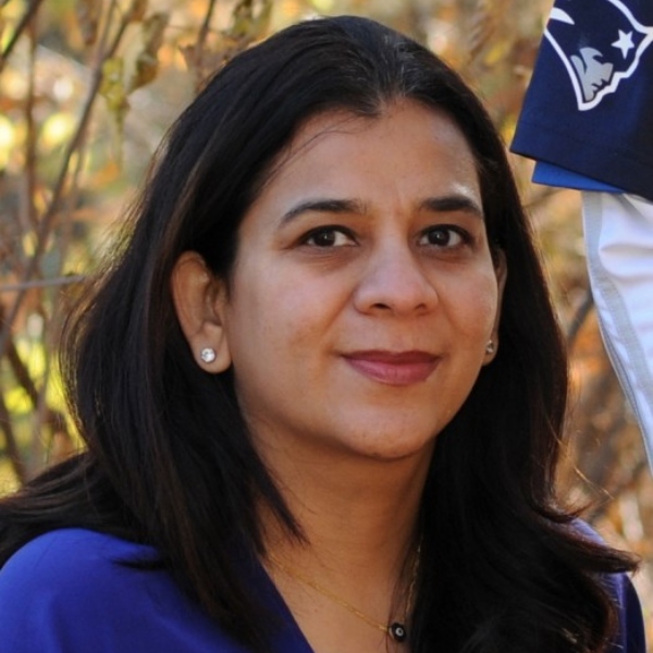 This is a picture of Kantawala who is an adjunct associate professor in the Art and Art Education Program at Teachers College, Columbia University
