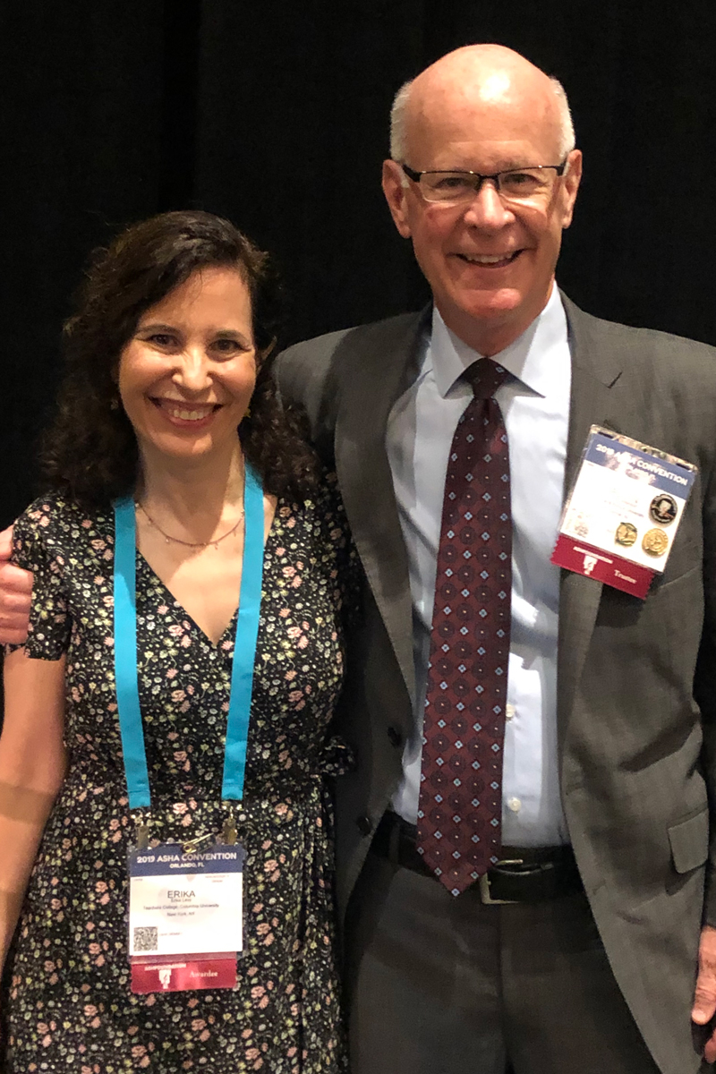 Erika Levy with Foundation President