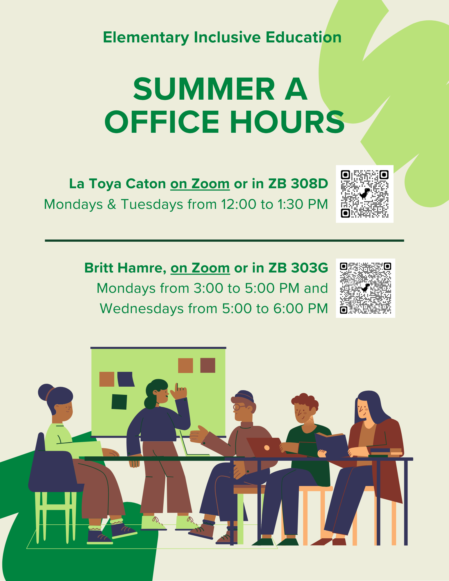 Summer A Office Hours