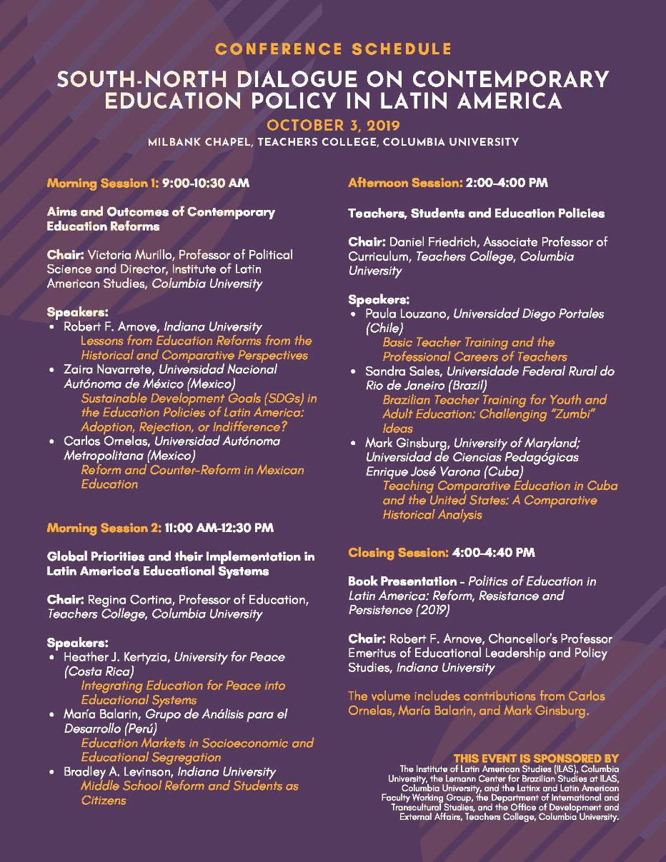 South-North Dialogue: Contemporary Education Policy in Latin America Picture 