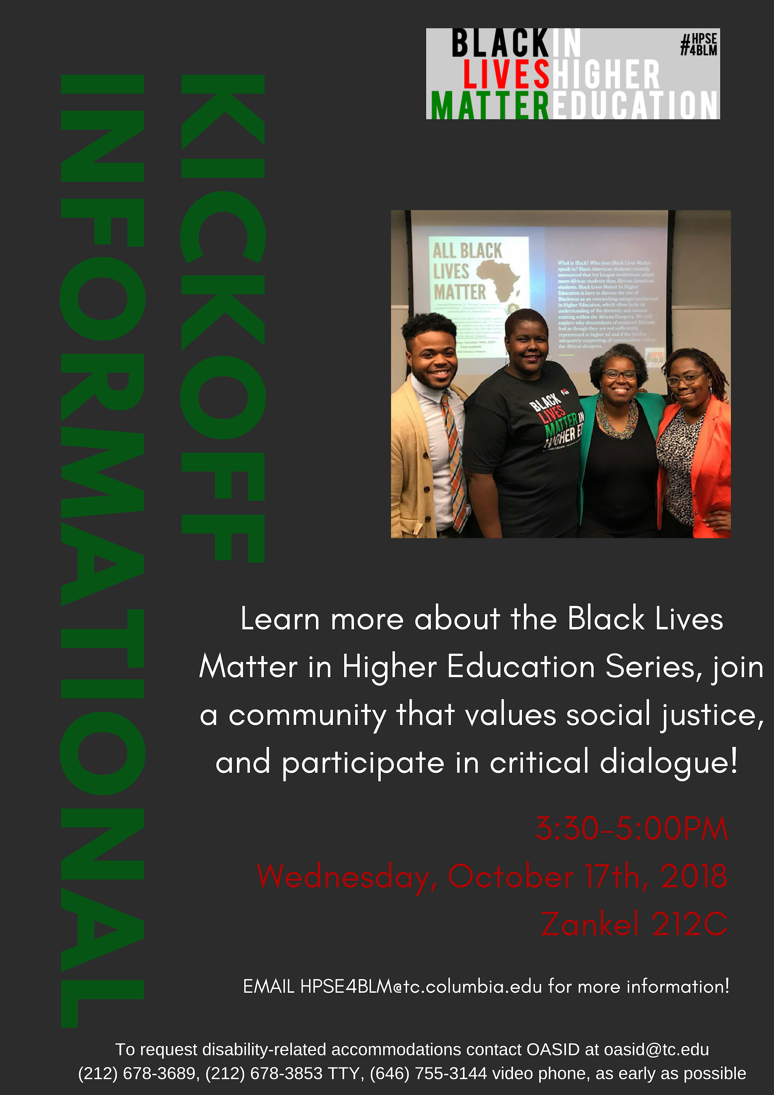 BLMHE Kickoff 2018 Flyer