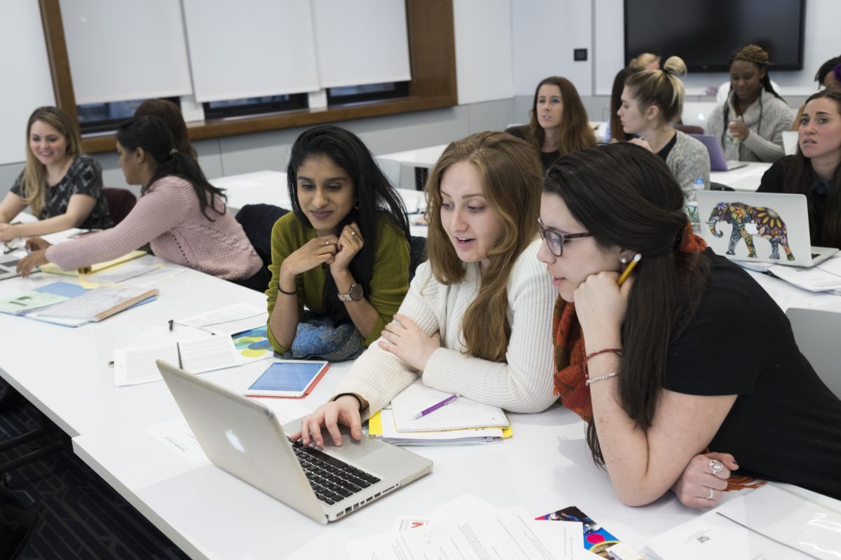 Students in the classroom.