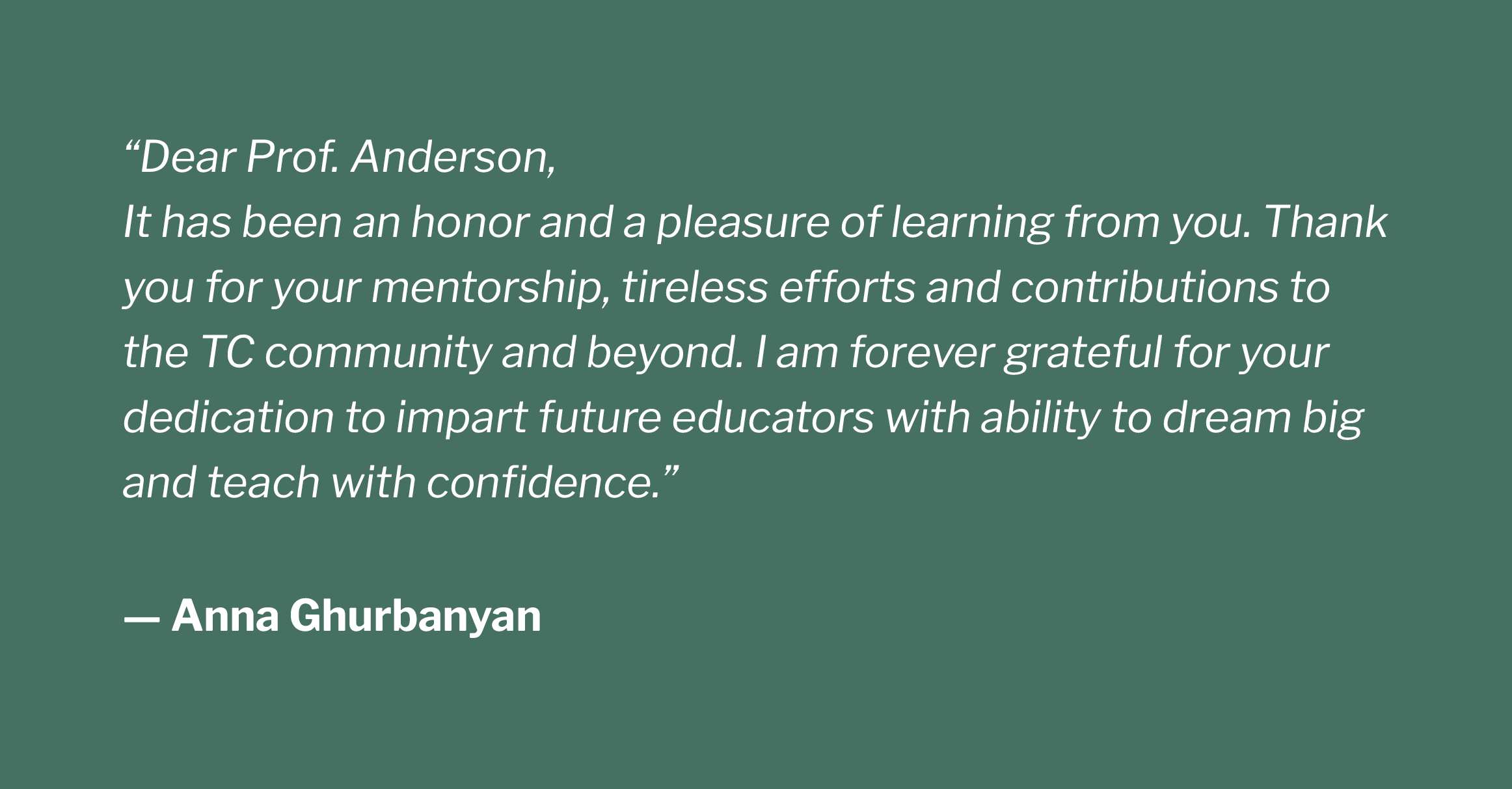 Ghurbanyan Testimonial