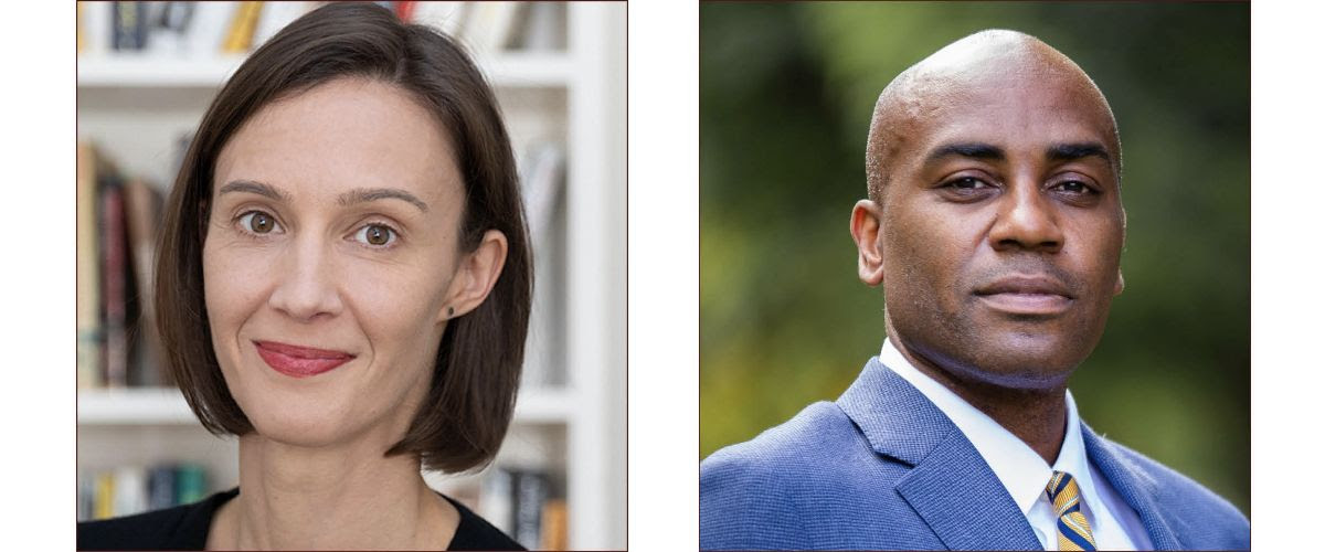 Headshots of Ansley Erickson and Ernest Morrell