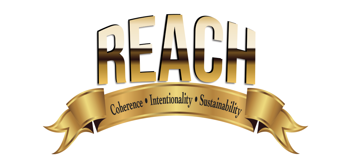 REACH Logo: Coherence, Intentionality, Sustainability