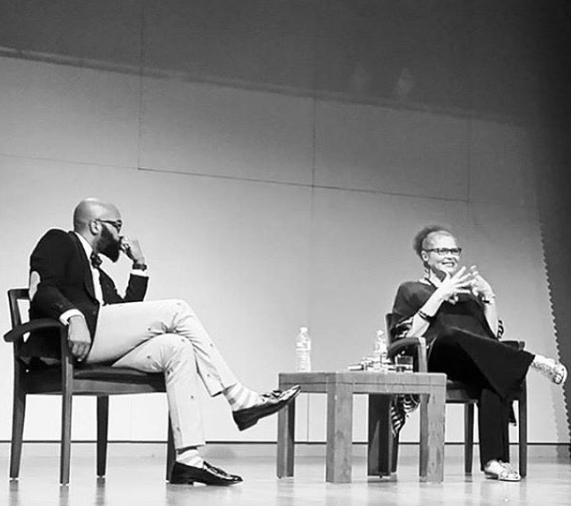 Christopher Emdin, Associate Professor of Science Education and Lisa Delpit of Southern University (Photo Credit: @chrisemdin on Instagram)