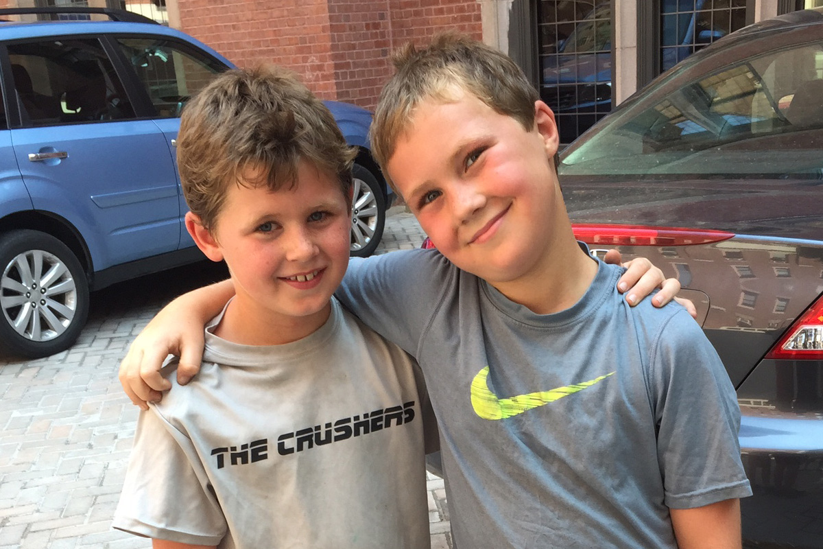 Michael and Timmy Barker