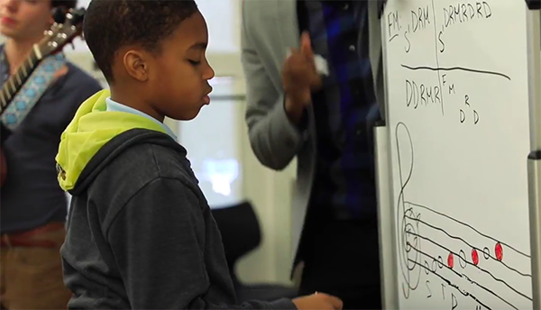 SOUND BEFORE SYMBOL The TCCS approach holds that kids should learn notation and scales after experiencing music through their senses.