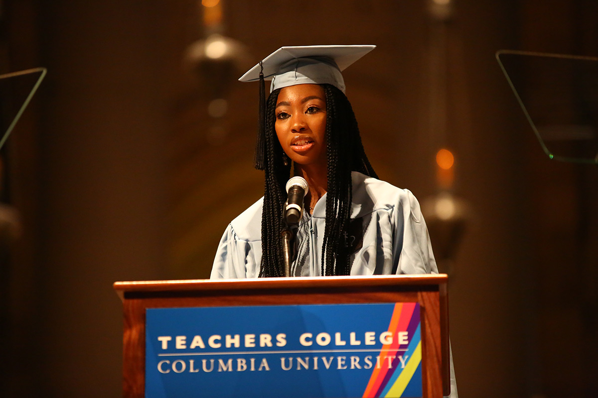 “LISTEN TO YOUR INTUITION” Okerayi urged her fellow graduates to shrug off