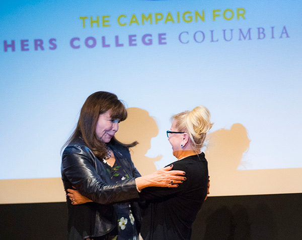 Charo Uceda and Susan Fuhrman at Academic Festival in 2018