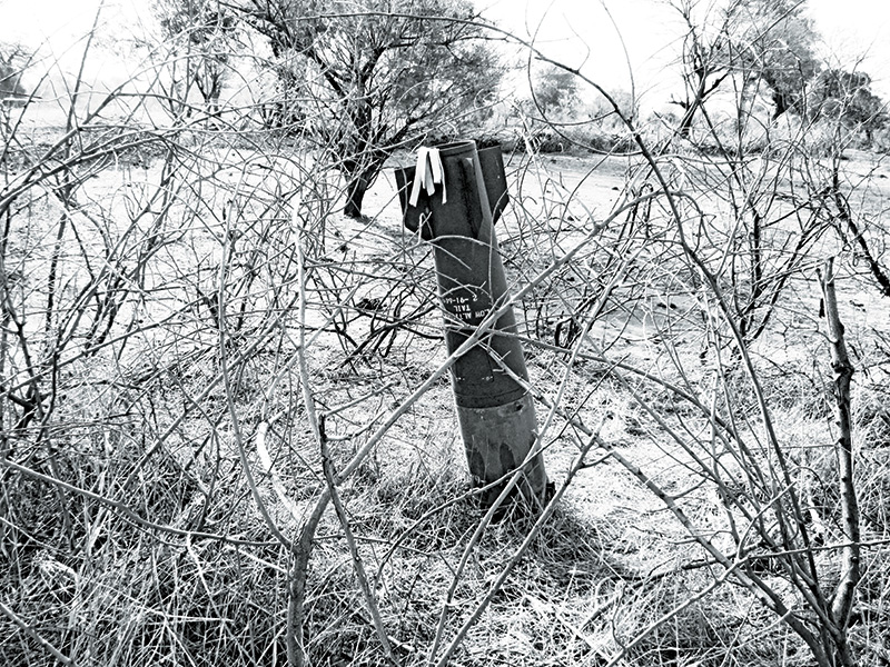 A bomb in the Nuba Mountains