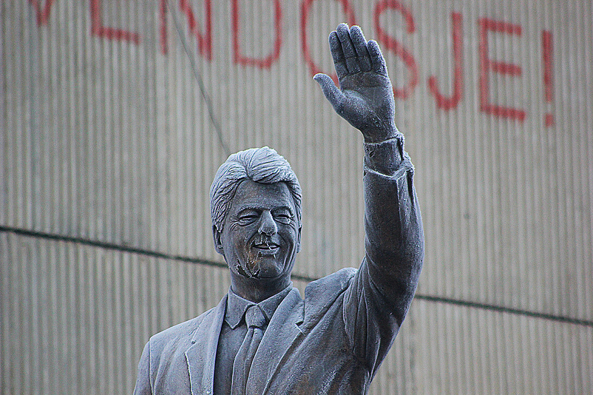 Bill Clinton Statue in Kosovo