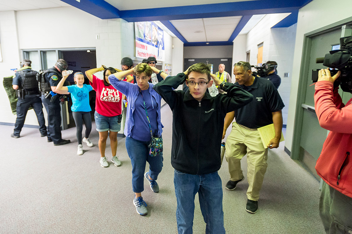 AP School Active Shooter Drill