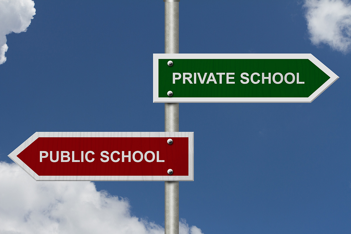 Private vs. Public Schools iStock