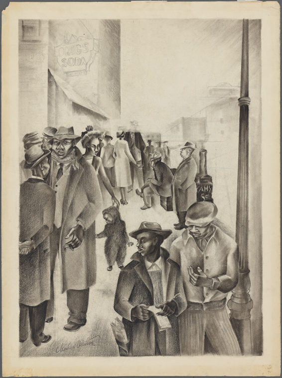 Harlem Street Scene (via NYPL)