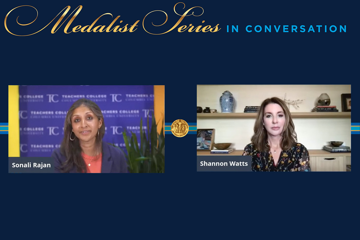 Medalist Series - In Conversation: Sonali Rajan and Shannon Watts