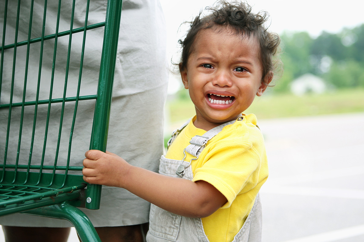 Child having a tantrum