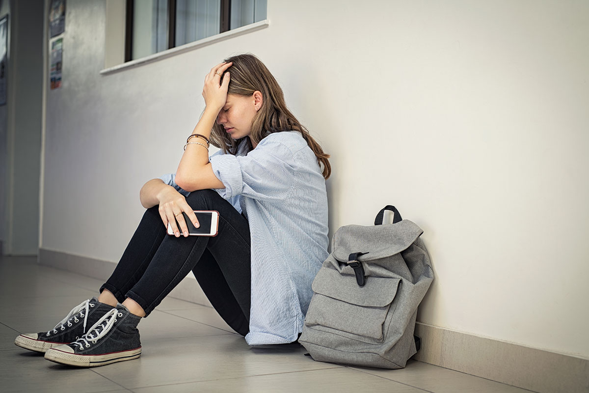 Depressed young woman