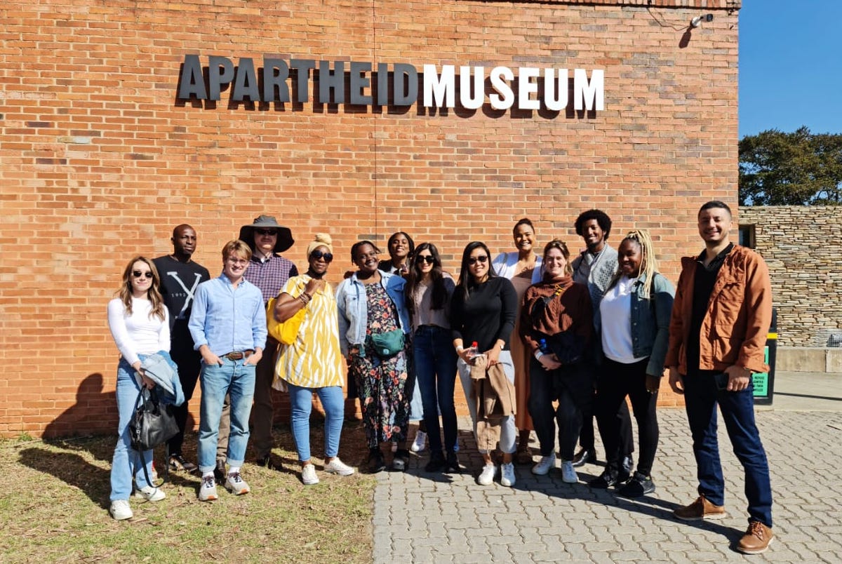 Group photo at Apartheid museum