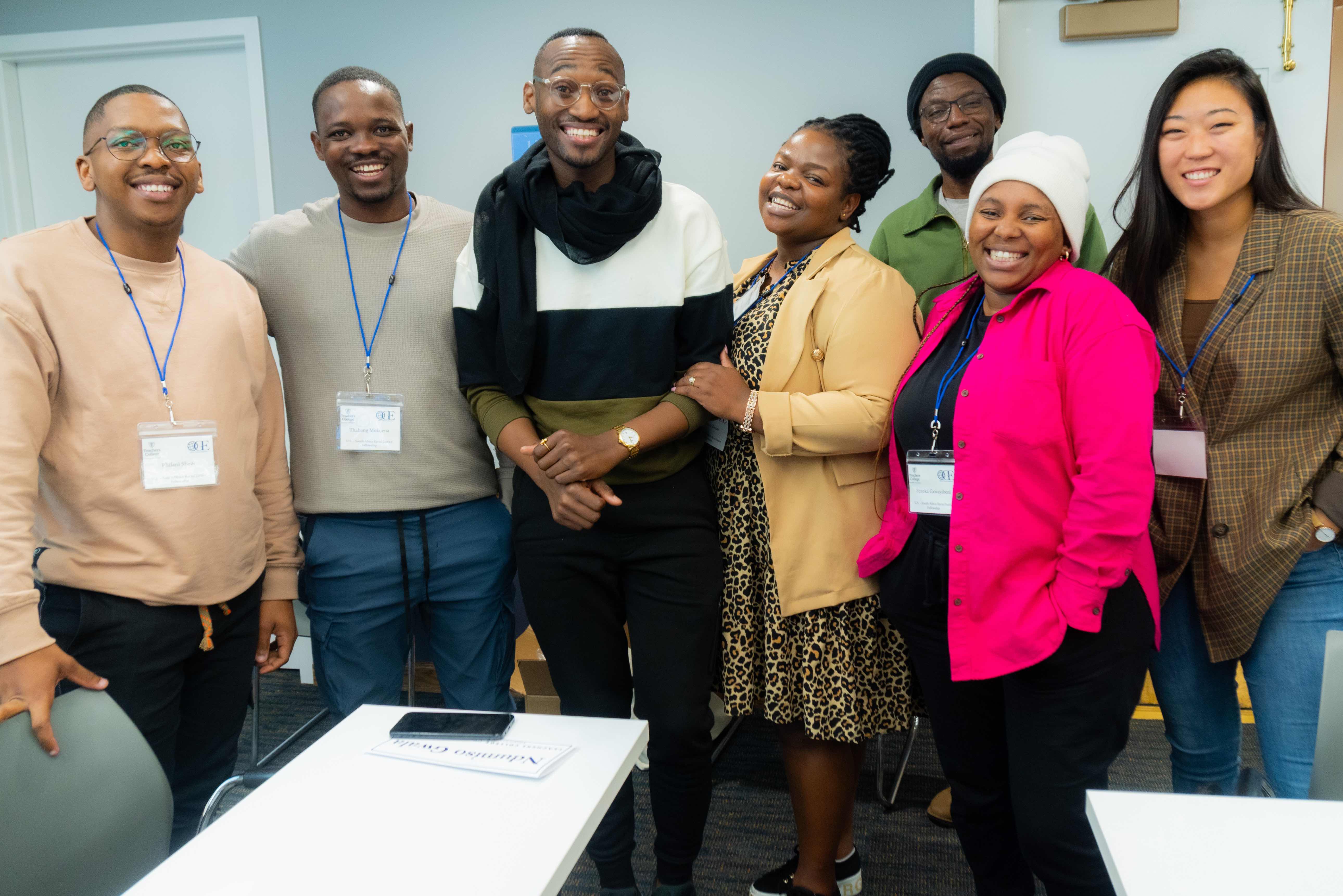 Group of 7 south african and US racial justice fellows