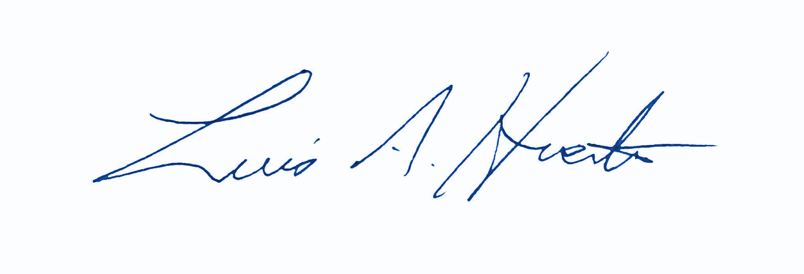 Luis A. Huerta signature