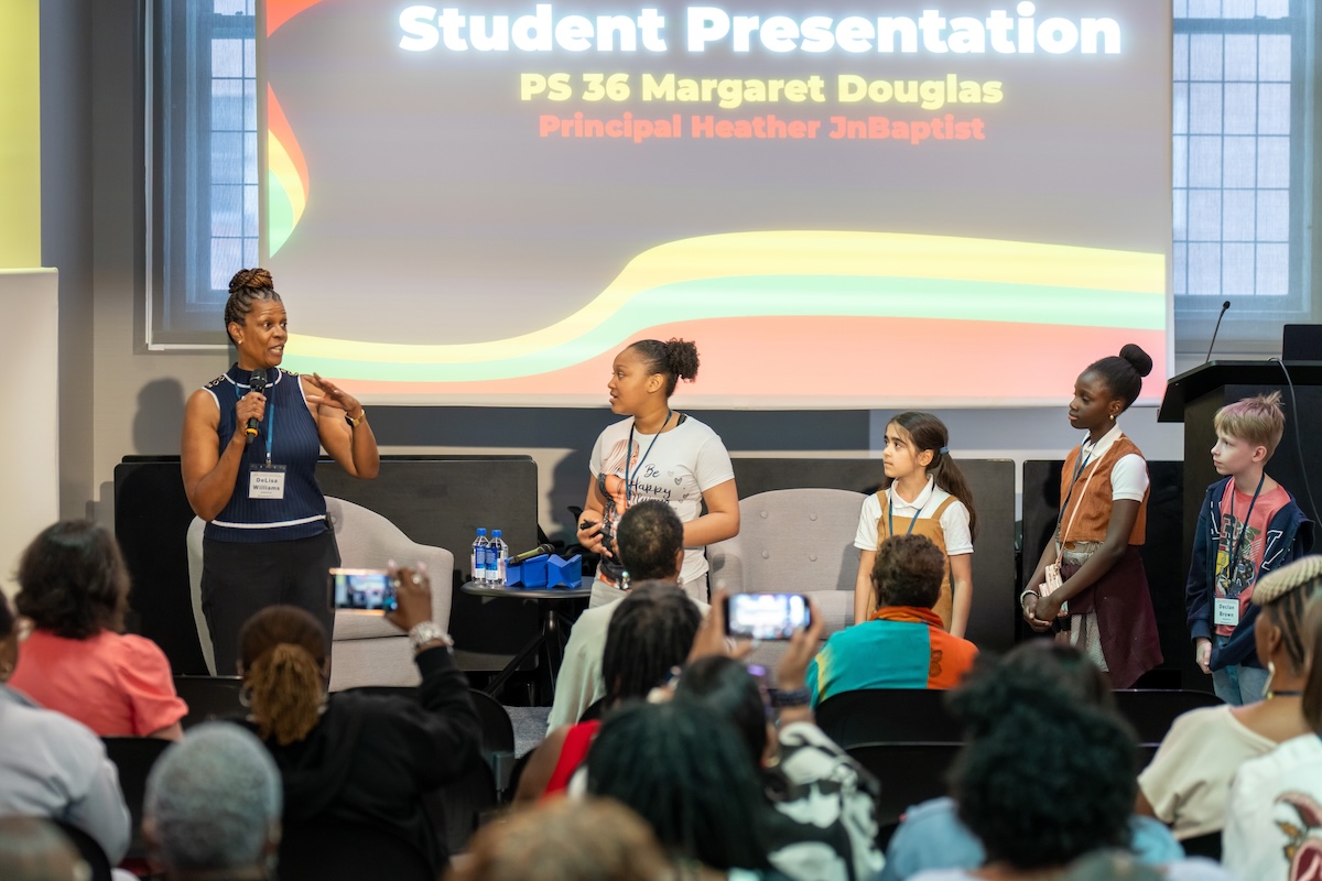Delica Williams with her students-BERC Conference 2025