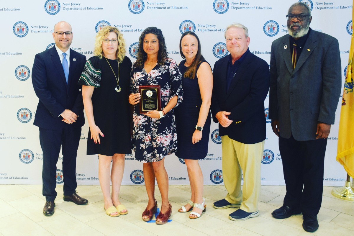 Pictured: Aarti Mallya, NJ Teacher of the Year.