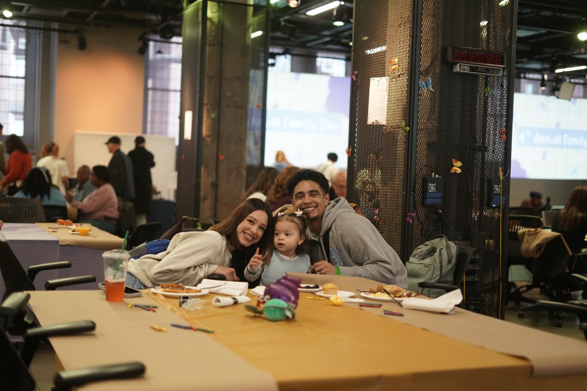 Pictured: Attendees at Family Day.