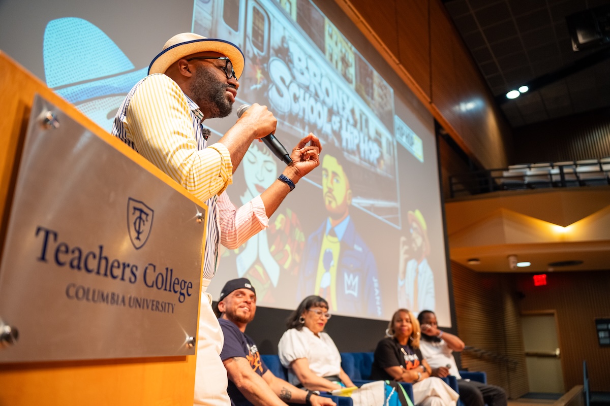 Emdin introducing a panel