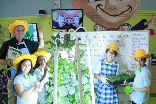 Teachers and students from the Green Bronx Machine