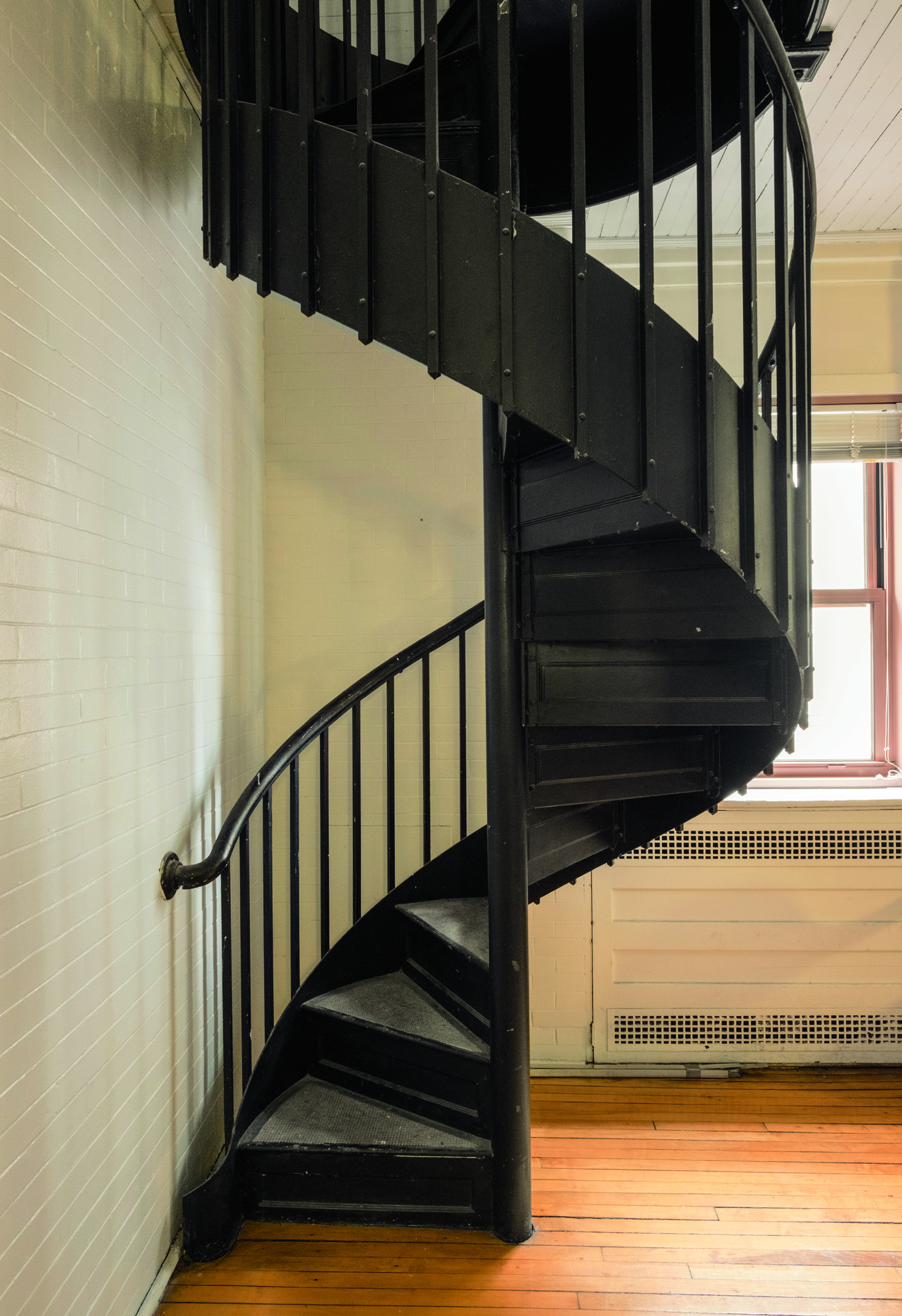 A circuitous climb in Thompson Hall.