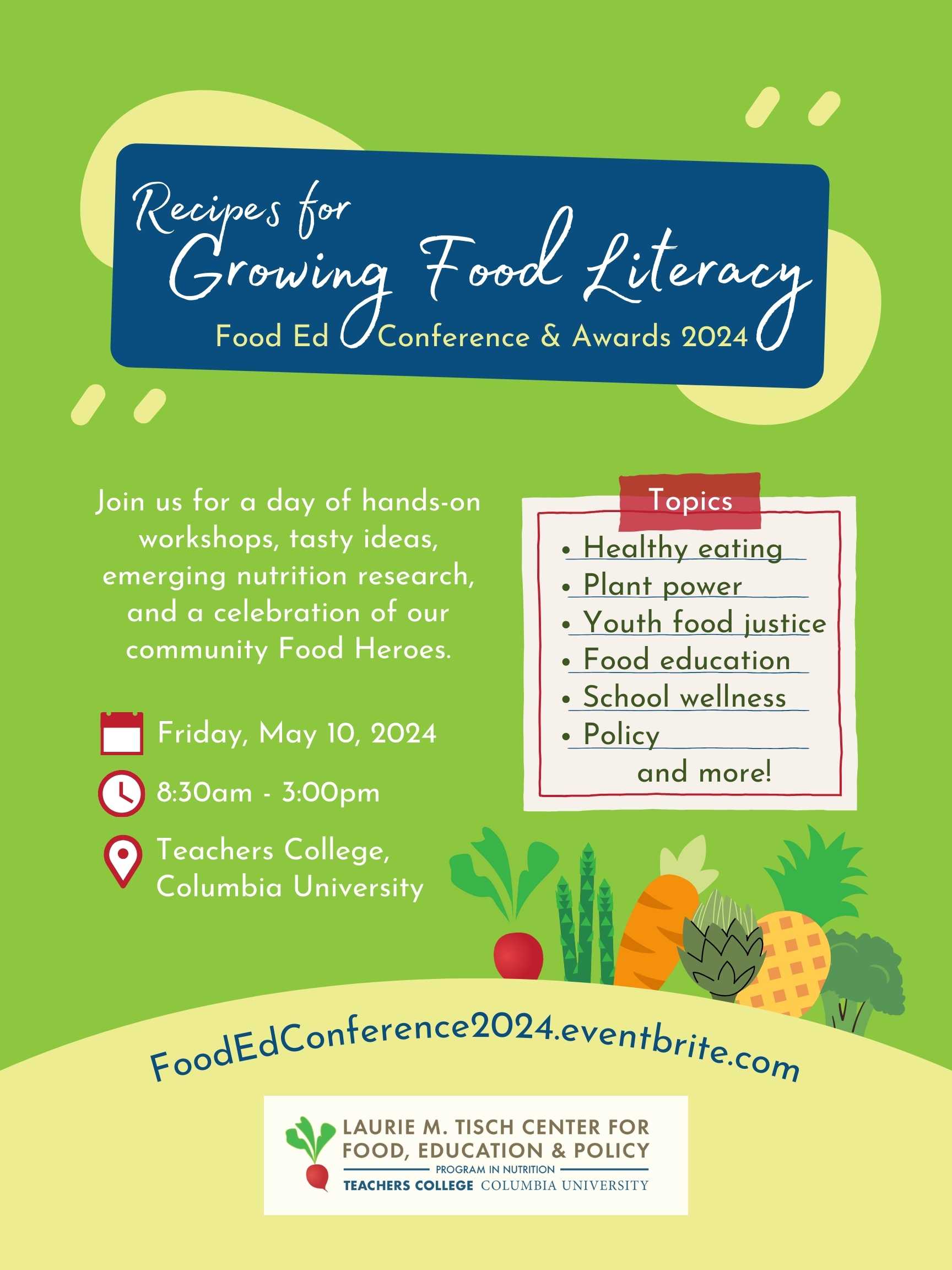 Recipes for Growing Food Literacy: Food Ed Conference & Awards ...